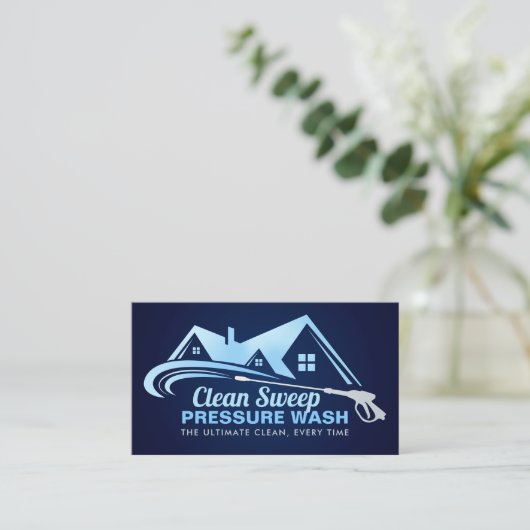 Drukwasdiensten Visitekaartje (Staand voorkant)