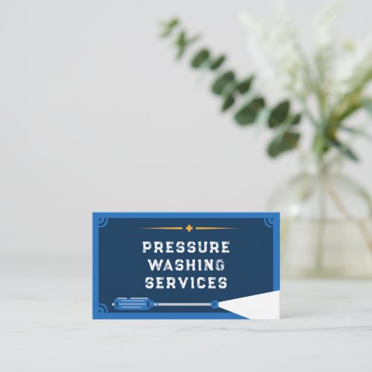 Drukwasdiensten Visitekaartje (Staand voorkant)