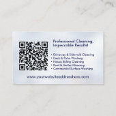 Drukwasdiensten Visitekaartje (Achterkant)