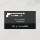 Drukwaskracht Het waswater valt zwart Visitekaartje (Voorkant)