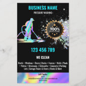 Drukwaskracht oprit reinigen flyer (Voorkant)