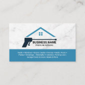 Drukwaskracht Was Marmeren Textuur Visitekaartje (Voorkant)