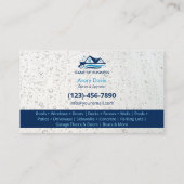 Drukwaskracht Waswater valt Visitekaartje (Achterkant)