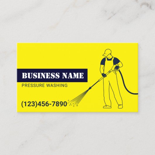 Drukwasmachine en goudreiniging visitekaartje (Voorkant)