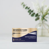 Drukwasmachine en goudreiniging visitekaartje (Staand voorkant)