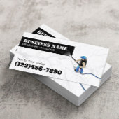 Drukwasmachine voor wasmachine visitekaartje