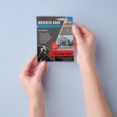 Drukwasmiddelwas Flyer (Hand)