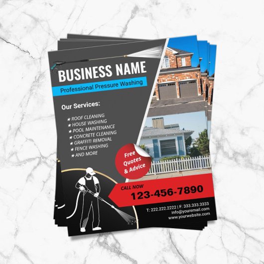 Drukwasmiddelwas Flyer