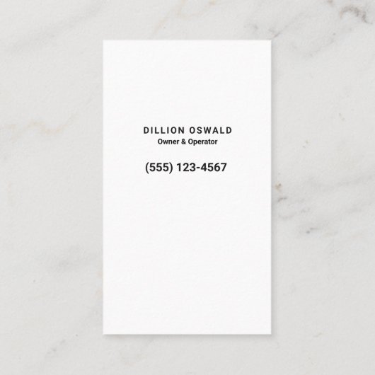 Drukwassen, Auto-wasstraat Detailer Visitekaartje (Achterkant)