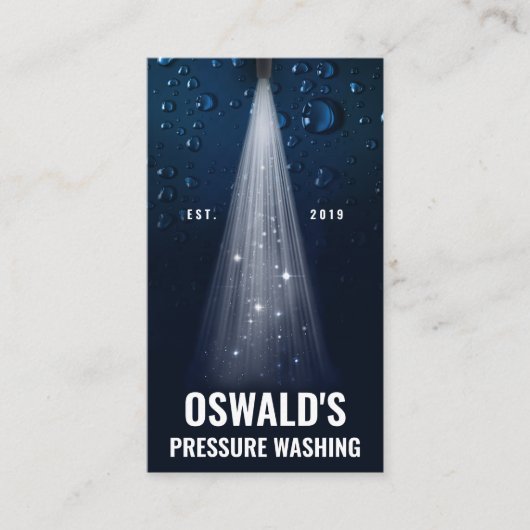 Drukwassen, Auto-wasstraat Detailer Visitekaartje (Voorkant)