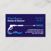 Drukwassen Black Power Wash Navy Visitekaartje (Achterkant)