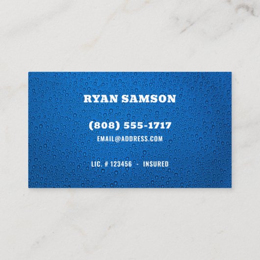 Drukwassen Logo Visitekaartje (Achterkant)