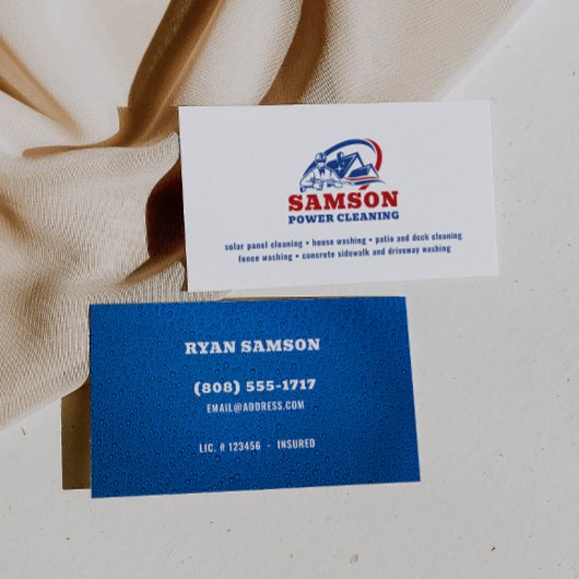 Drukwassen Logo Visitekaartje