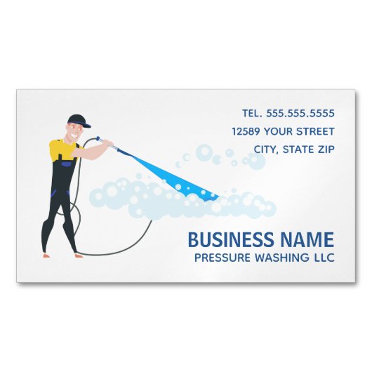 Drukwassen Magnetisch Visitekaartje (Voorkant)