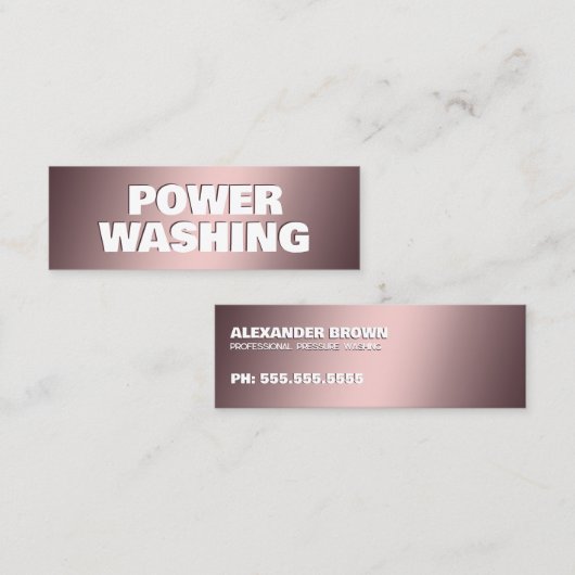 Drukwassen Mini Visitekaartje (Voorkant / Achterkant)