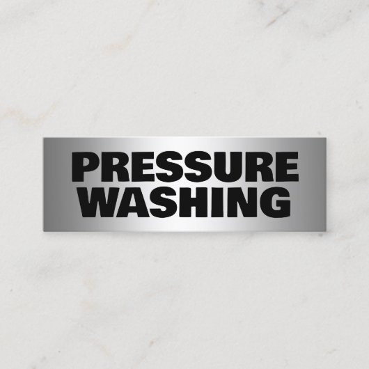 Drukwassen Mini Visitekaartje (Voorkant)