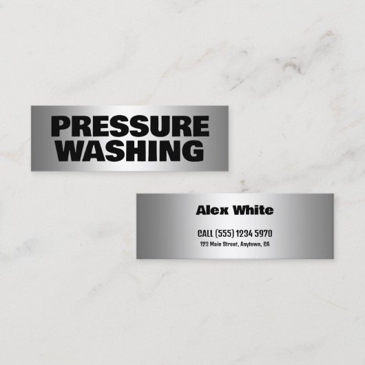 Drukwassen Mini Visitekaartje (Voorkant / Achterkant)