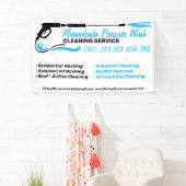 Drukwassen Moderne Power Wash Cleaner Shop Spandoek (Insitu)