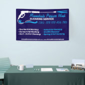Drukwassen Navy Power Wash Cleaner Shop Spandoek (Beurs)
