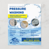 Drukwassen Power wash Huis schoonmaken Flyer (Voorkant)