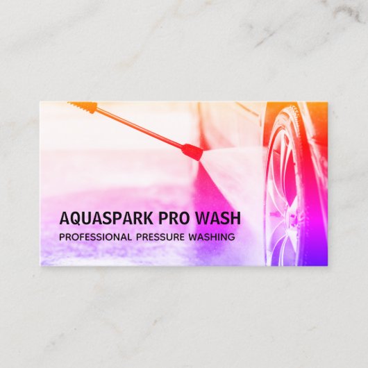 Drukwassen Visitekaartje (Voorkant)