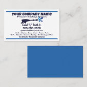 Drukwassen Visitekaartje (Voorkant / Achterkant)