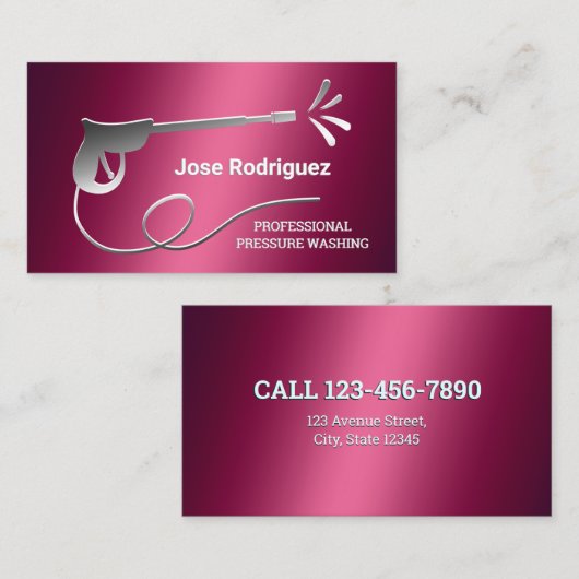 Drukwassen Visitekaartje (Voorkant / Achterkant)