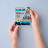 Drukwasventiel voor professionele reiniging flyer (Hand)