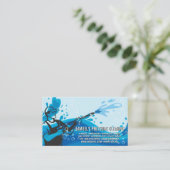 Drukwaterverstuiver | Zeepbellen Visitekaartje (Staand voorkant)