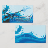 Drukwaterverstuiver | Zeepbellen Visitekaartje (Voorkant / Achterkant)