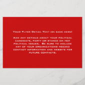 Drukwerk voor politieke campagnefolders, middelgro flyer (Achterkant)