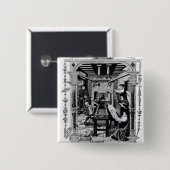 Drukwerkplaats Vierkante Button 5,1 Cm (Voorkant /achterkant)