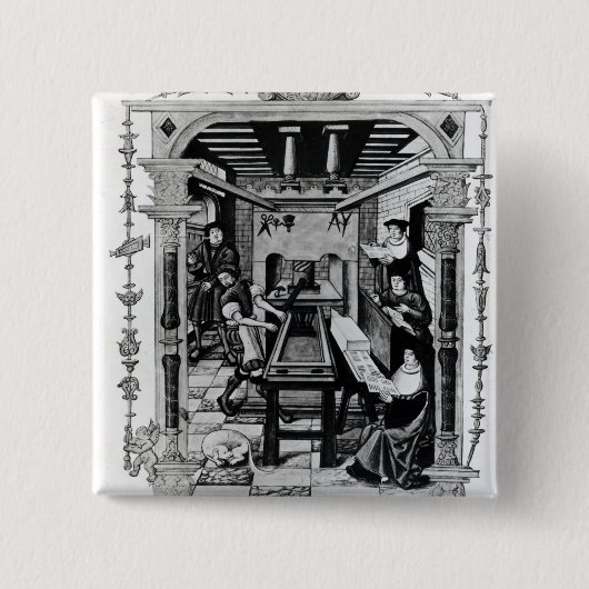 Drukwerkplaats Vierkante Button 5,1 Cm (Voorkant)