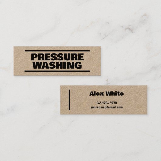 Drukwisselkraft Mini Visitekaartje (Voorkant / Achterkant)