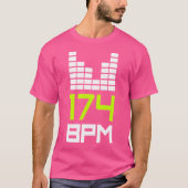Drum and Bass 174 BPM DNB Music Liquid Oerwoud EDM T-shirt (Voorkant)