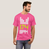 Drum and Bass 174 BPM DNB Music Liquid Oerwoud EDM T-shirt (Voorkant volledig)