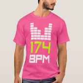 Drum and Bass 174 BPM DNB Music Liquid Oerwoud EDM T-shirt (Voorkant)