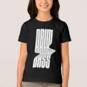 drum and bass bold logo design Tri-Blend shirt (Voorkant)