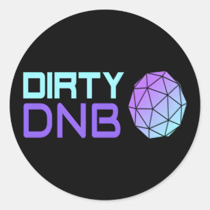 Drum and Bass Dirty DNB Drum N Bass Vloeibare Funk Ronde Sticker