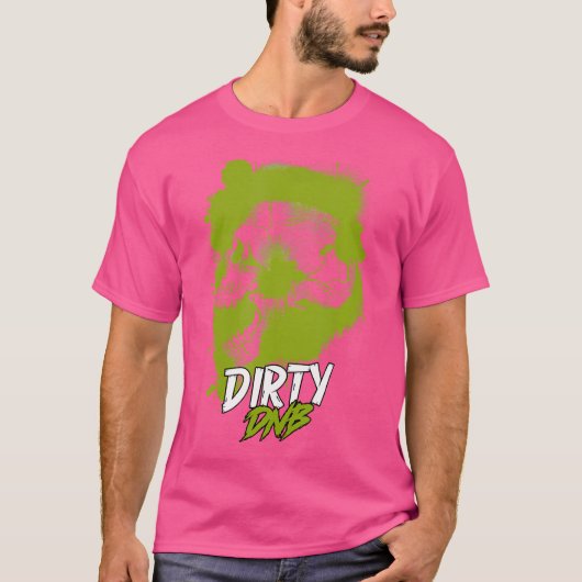 Drum and Bass Dirty DNB Music Liquid Oerwoud Drum  T-shirt (Voorkant)