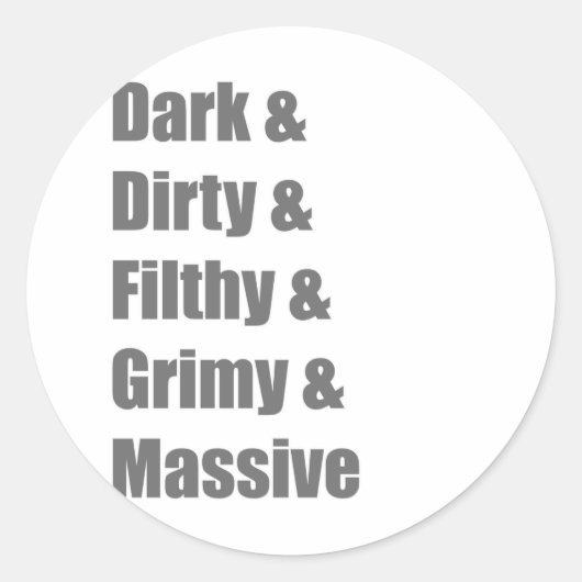 Drum and Bass DnB Electro Dub stap Dubstep Grime Ronde Sticker (Voorkant)