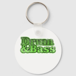 Drum and Bass Groen Sleutelhanger