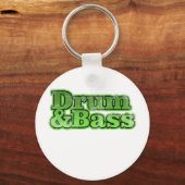 Drum and Bass Groen Sleutelhanger (Voorkant)