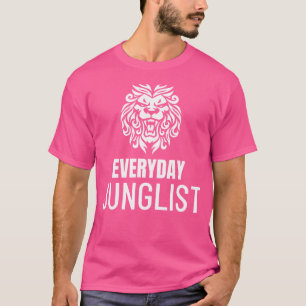 Drum and Bass Lion Oerwoud 174 BPM DNB Muziek T-shirt