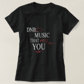 Drum and Bass Music Liquid Junglist DnB T-shirt (Design voorkant)