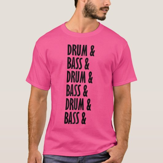 Drum and Bass Music Liquid Oerwoud EDM Cool Drum B T-shirt (Voorkant)