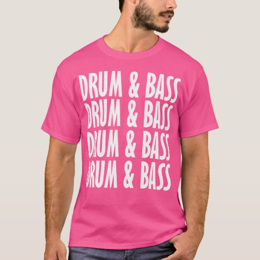 Drum and Bass Music Liquid Oerwoud EDM Cool Drum B T-shirt (Voorkant)