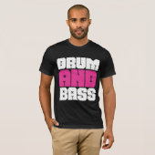 Drum and Bass Music T-Shirt (Voorkant volledig)