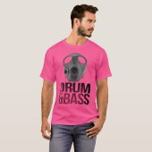 Drum and Bass T Shirt gasmasker ontwerp (Voorkant volledig)
