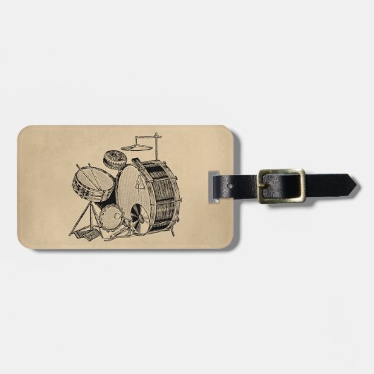  drum bagagelabel (Voorkant horizontaal)